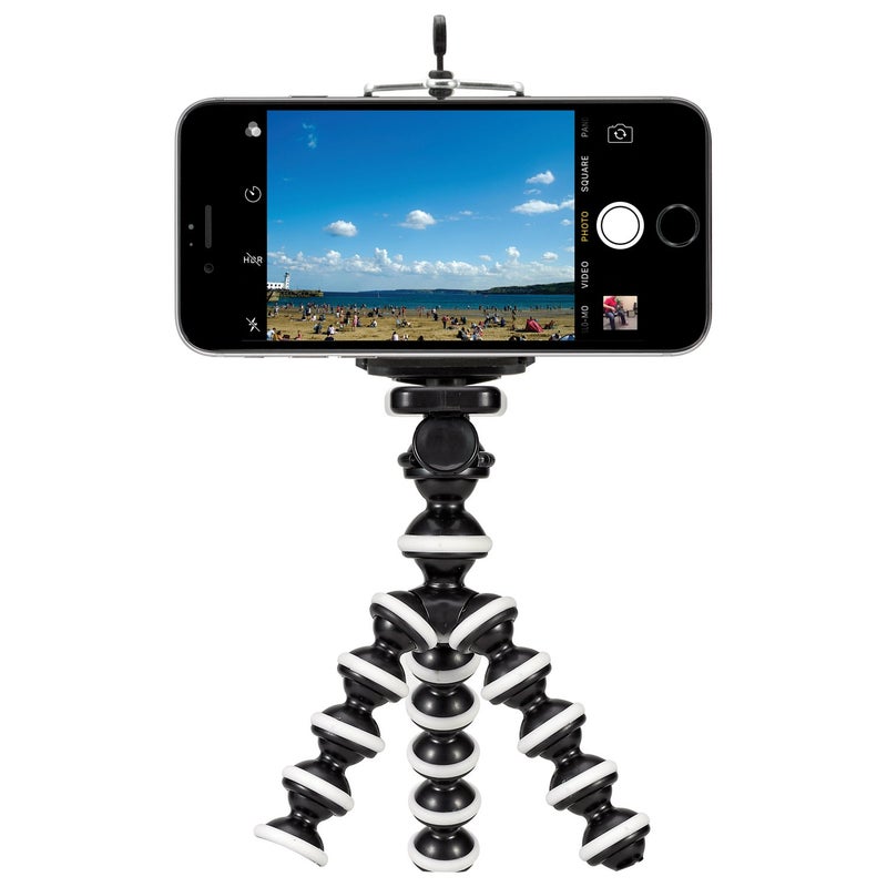 GPX 10 Inch Mini Smartphone Tripod, Includes Smartphone Adapter and Mounting Adapter, Max Height 9.84 Inches (TPD108B), Black - Image 5